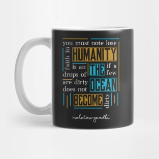 Quote by Mahatma Gandhi Mug